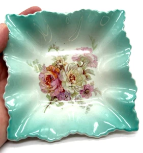 James Kent Staffordshire England, alte Foley-Blumenmuster, rechteckig 5" - Bild 1 von 3