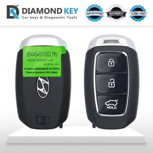 GENUINO 2018 - 2019 HYUNDAI SANTA FE LLAVE INTELIGENTE - 3 BOTONES - 433MHZ... - Imagen 1 de 3