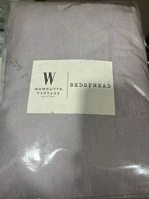 Wamsutta Vintage Bedspread Skirted Bed In Lilac 39 In X 75 In - Image 1 of 2