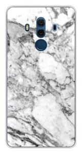 Coque en silicone imprimée compatible Huawei Mate 10 Pro Marbre Blanc - Photo 1 sur 3