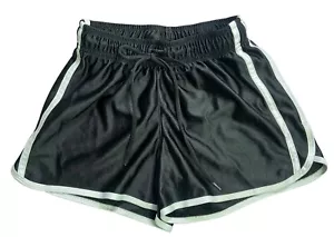 BCG Mädchen Jugend sportlich schwarz Shorts mit weißem Borte Kordelzug Jr Mädchen Größe XS - Bild 1 von 7