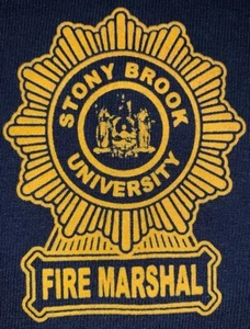 Camiseta SUNY Stony Brook University Fire Marshal Suffolk Long Island NY M FDNY - Imagen 1 de 5