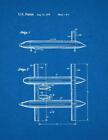 Tandem Wing Airplane Patent Print Blueprint