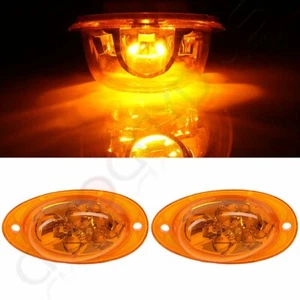 2pcs Amber LED Side Marker Turn Signal Lights 5 LED For Freightliner Cascadia - Picture 1 of 8