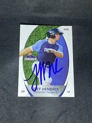 Jeff Hendrix 2018 Choice Trenton Thunder #11 Auto Autographed Signed MILB Card - Image 1 of 3