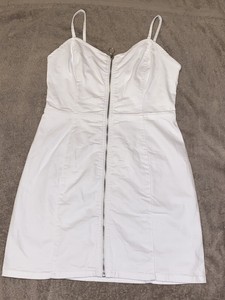 primark white denim dress