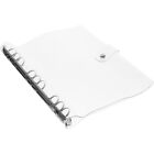 Clear PVC B5 Binder with Snap Closure - Refillable Loose Leaf Notebook Cover