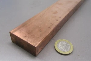 110 Copper Bar H02, 5/8" Thick x 1 1/2" Wide x 6 Ft Length - Picture 1 of 12