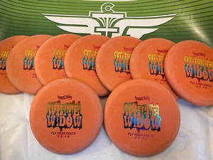 FLY HIGH DISC GOLF FIRST RUN ORANGE WHITE WIDOW 3/4/0/1 CHALKY FEEL 158G - Picture 1 of 1