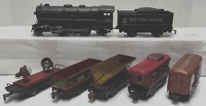 1950'S MARX O-GAUGE #999 DIECAST LOCOMOTIVE NEW YORK CENTRAL TRAIN SET - Picture 1 of 19