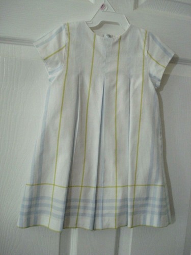 Vestito Burberry bambina pieghe taglia 18 mesi