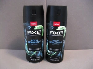 AXE Aqua Bergamot Fine Fragrance Premium Body Spray (Lot 2) Sage+Juniper 4oz NEW - Picture 1 of 2