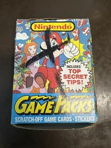 1989 Topps Nintendo Game Packs Box 48 Sealed Packs Complete Full Box - Picture 1 of 3