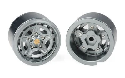 RC4WD Warn 1.9" Epic Diamond Cutter Wheels Z-W0092 Beadlock GREY 12mm Hex - Image 1 of 4