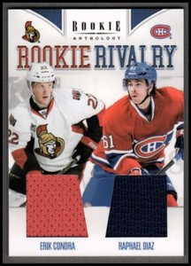 2011-12 Rookie Anthology Rivalry Dual Jerseys #35 Erik Condra Raphael Diaz