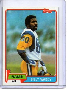 Billy Waddy Los Angeles 1981 Topps #162 - Imagen 1 de 2