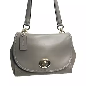 Bolso Cartera COACH Faye Carryall F22348 Cuero Taupe Mixto Gamuza - Imagen 1 de 14