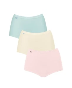 Sloggi Basic + Maxi Brief 3 piezas 95% algodón negro, blanco, desnudo o colores 10-30 - Imagen 1 de 19