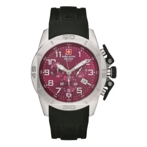 Swiss Alpine Military Men Watch Chrono 7063.9836SAM Silicone - Picture 1 of 1