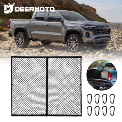 Red organizadora de almacenamiento de malla elástica para maletero Chevrolet Colorado Foto 1 de 4