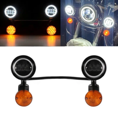 LED Passing Signal Light Bar Kit For Suzuki Intruder Volusia VS VL 700 800 1400 - Image 1 of 4