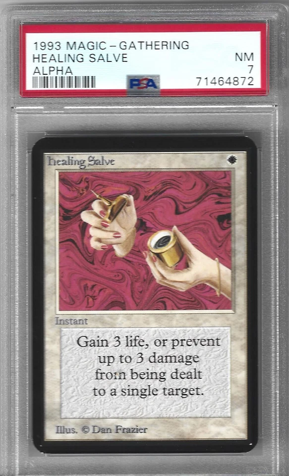 Magic MTG - Alpha - Healing Salve - NM PSA 7 - Image 1 of 1