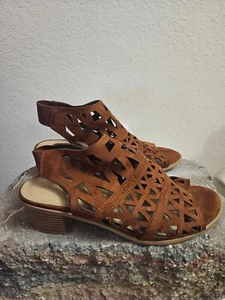 Größe 8,5 American Eagle braune Slipper mit Blockabsatz 165449/62 INVPV2188 - Bild 1 von 5