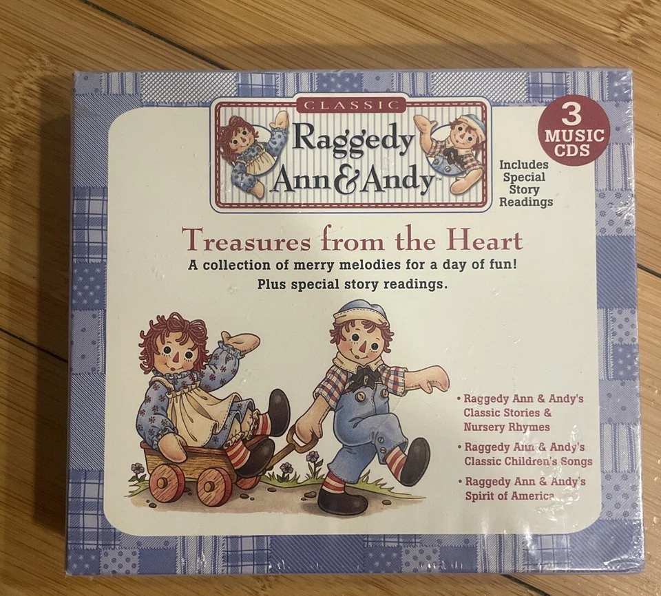 Raggedy Ann & Andy 3 Music - CD set Treasures from the Heart New Sealed Foto 1 de 1