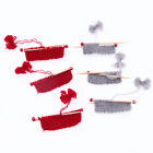 Doll House Miniatures 1/6 Scale Mini Knitting Sweater Yarn Needle Accessories