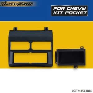 Car Stereo Radio Blue Dash Pocket Bezel Trim Fit For 1988-1994 Chevy GMC Trucks - Picture 1 of 12