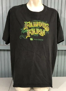 John Deere Famous On The Farm Tractor XXL T-Shirt  - Picture 1 of 4