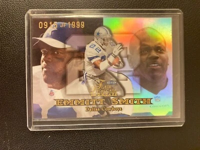 Tarjeta Emmitt Smith #/1999 Flair Showcase SP baja numerada paralela 99 190 vaqueros Foto 1 de 3