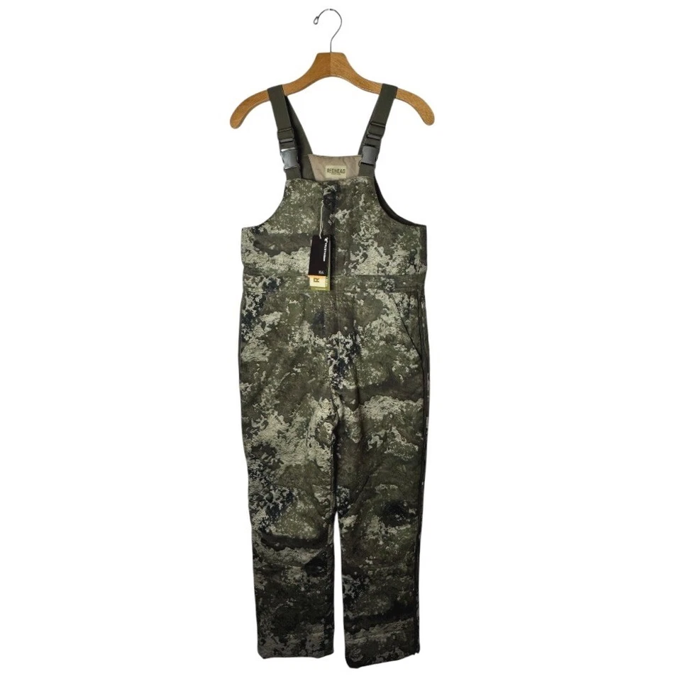 RedHead Overalls Youth Large Green Camo Insulated Silent Hide Bibs Hunting NWT - Image 1 of 4