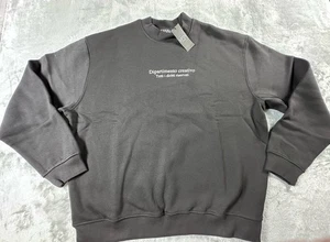 BoohooMan Oversized Sweatshirt GR. SMALL Schwarz Creative Department Neu - Bild 1 von 8