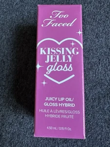 Too Faced Kissing Jelly Gloss Lip Oil in 'Sour Watermelon' 4.5ml BRAND NEW - Picture 1 of 5