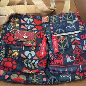 Lily Bloom Geo Critter Print Regina Crossbody Purse Karma Bloom Recycled NWT - Picture 1 of 10