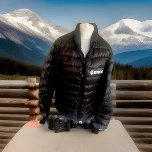 Authentic BAPE A Bathing Ape Down Puffer Jacket Black  S 70% Down 30% Feather - Picture 1 of 11