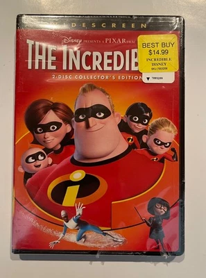 НЕВЕРОЯТНЫЕ DVD 2004 широкоэкранный 2 диска коллекционное издание PIXAR новый запечатанный - Изображение 1 из 4