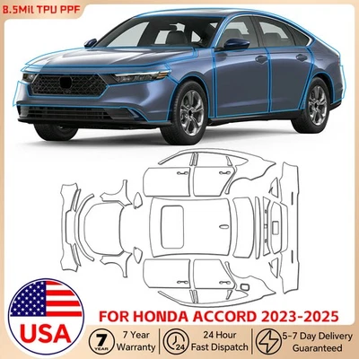 For Honda Accord 2023-2025 Full Car Paint Protection Film PreCut Kit PPF Glossy - Image 1 of 4
