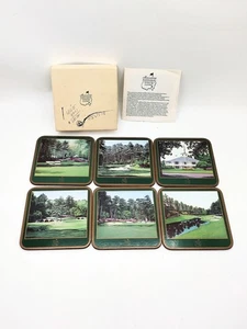 Masters Augusta National Golfschläger Untersetzer, Korkboden Acrylplatte, 6er Set - Bild 1 von 5