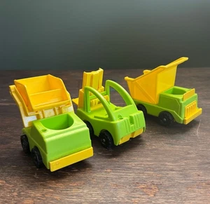 Vintage Fisher Price Little People Construction Vehicles - Picture 1 of 5