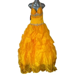 Disney x Alfred Angelo Formal Dress Belle of the Ball Prom Quincenara Size 10 - Picture 1 of 19