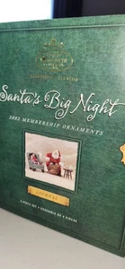 Hallmark Andenken Ornament Santa's Big Night Mitgliedschaft Set Collectors Club 2002 - Bild 1 von 7