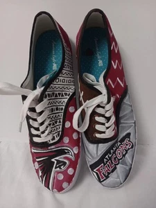 Atlanta Falcons Custom Painted Sneakers . Made By American Eagle One Of A Kind. - Picture 1 of 12