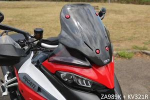 CNC Racing Carbon Fiber Sport Wind Screen Glossy For Ducati Multistrada V4 /S - Picture 1 of 3