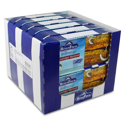 12er Sparpack Rügen Fisch Brathering in würziger Marinade (12 x 500 g) - Bild 1 von 3
