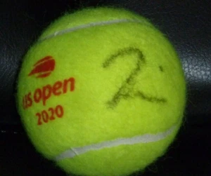 PALLA DA TENNIS APERTA NAOMI OSAKA AUTOGRAFATA 2020 DATATA US - Foto 1 di 1