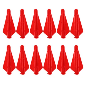 12Pcs Silicone Fletching Vane Bow Fletches For Hunting And - Picture 1 of 7