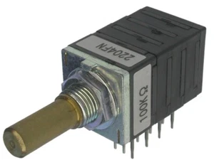 4CP601 20R; TKD Leitplastikpotentiometer 4-fach, Quadro, verschiedene Werte - Bild 1 von 9