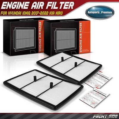 2x Filtro de aire del motor para Hyundai Ioniq 2017-2022 Kia Niro 2017 2018-2024 L4 1,6 L Foto 1 de 4